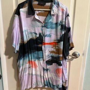 No Boundaries Artistic Brushstroke Men's Shirt